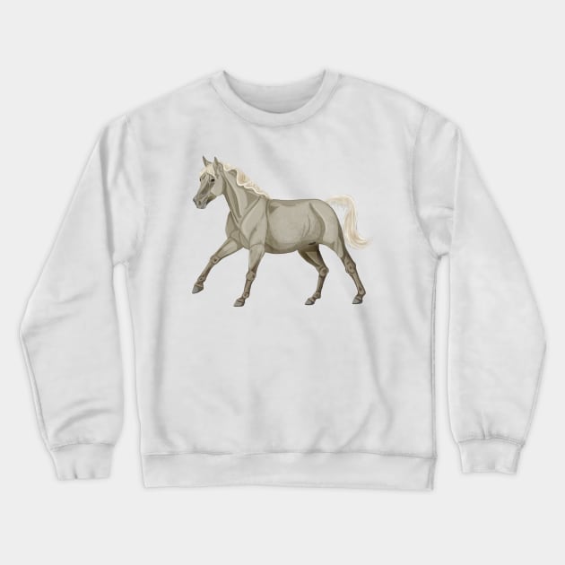 Palomino Arabian Canter Crewneck Sweatshirt by themarementality